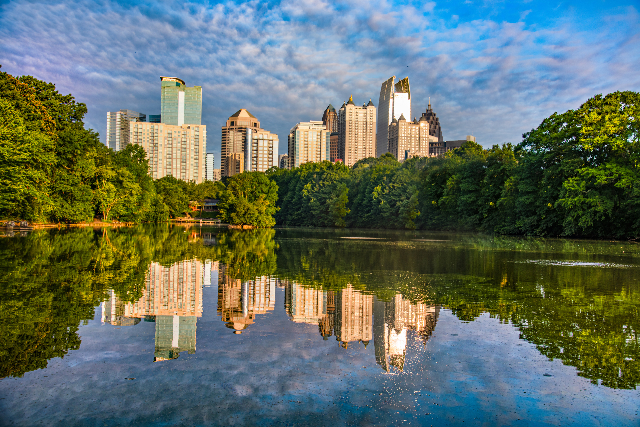 Piedmont Park in Atlanta Georgia GA.